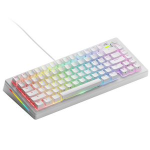 Glorious GMMK 3 HE 75 % Custom Gaming-Tastatur - Pre-Built, ANSI (US), Fox HE Switches, weiß-GLO-KB-GMMK3-75-PB-HE-W-WHT-US